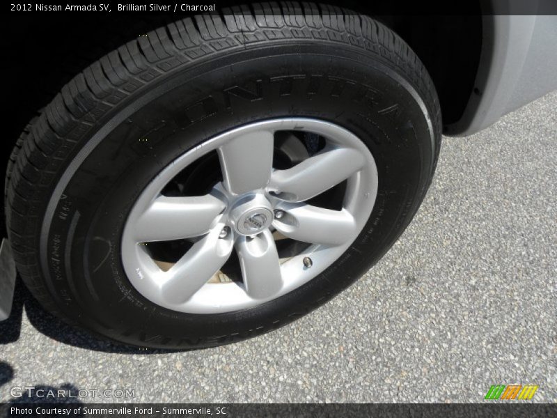 Brilliant Silver / Charcoal 2012 Nissan Armada SV