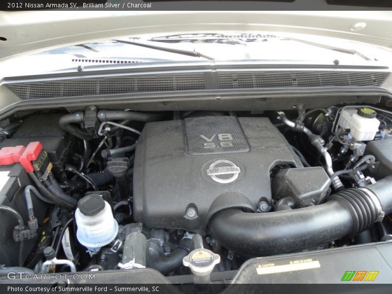 Brilliant Silver / Charcoal 2012 Nissan Armada SV