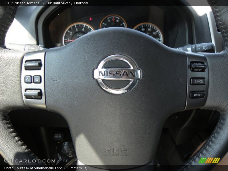 Brilliant Silver / Charcoal 2012 Nissan Armada SV
