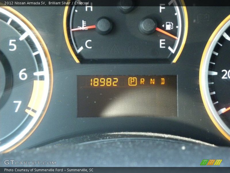 Brilliant Silver / Charcoal 2012 Nissan Armada SV