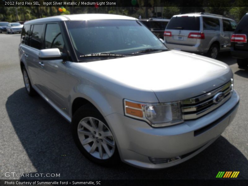 Ingot Silver Metallic / Medium Light Stone 2012 Ford Flex SEL