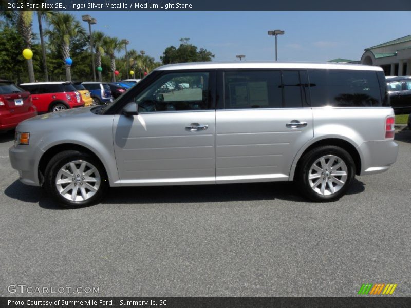 Ingot Silver Metallic / Medium Light Stone 2012 Ford Flex SEL