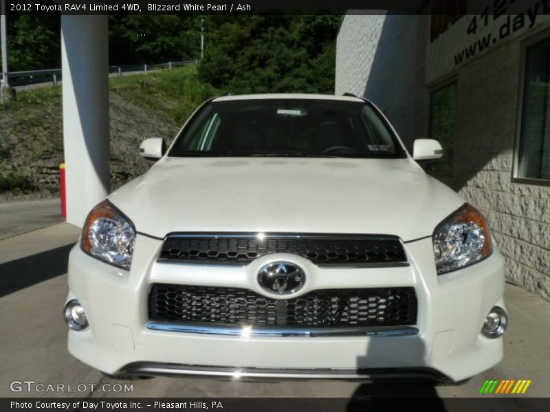 Blizzard White Pearl / Ash 2012 Toyota RAV4 Limited 4WD
