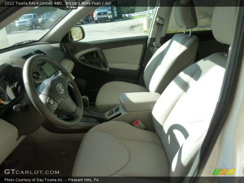 Blizzard White Pearl / Ash 2012 Toyota RAV4 Limited 4WD