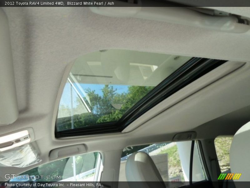 Blizzard White Pearl / Ash 2012 Toyota RAV4 Limited 4WD