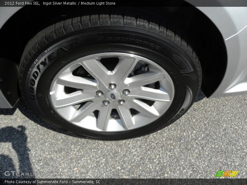 Ingot Silver Metallic / Medium Light Stone 2012 Ford Flex SEL