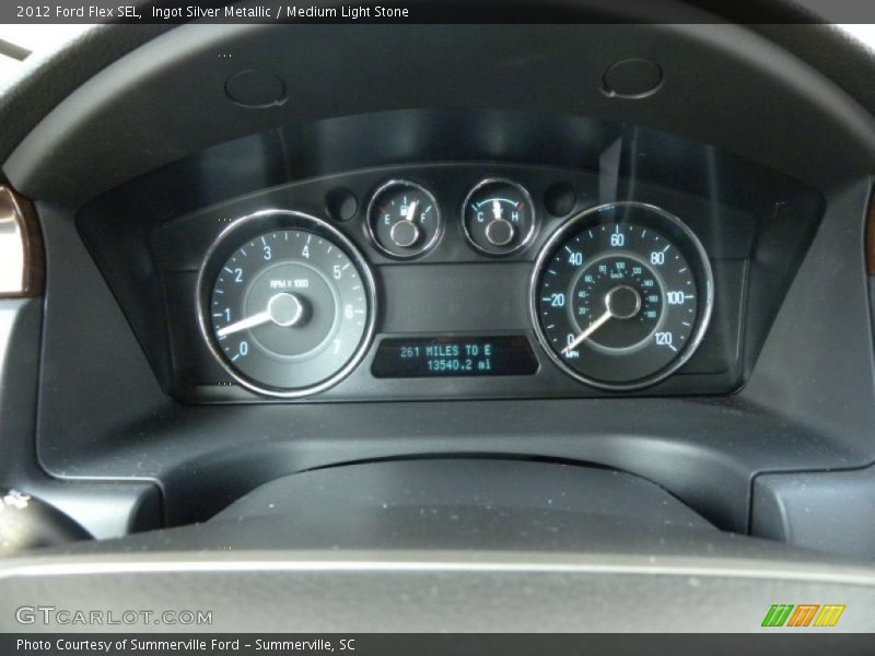 Ingot Silver Metallic / Medium Light Stone 2012 Ford Flex SEL