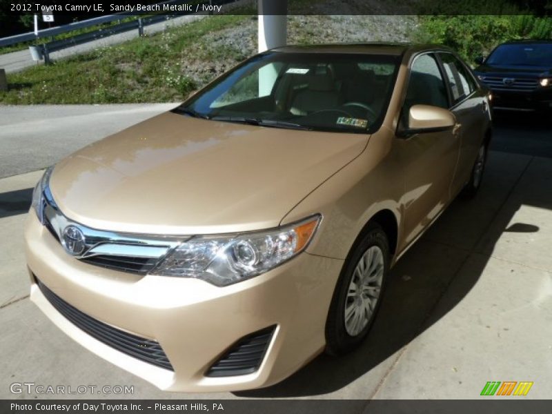 Sandy Beach Metallic / Ivory 2012 Toyota Camry LE