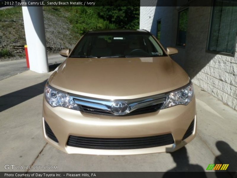 Sandy Beach Metallic / Ivory 2012 Toyota Camry LE