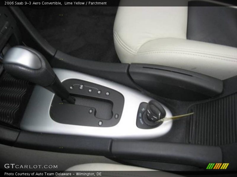 Lime Yellow / Parchment 2006 Saab 9-3 Aero Convertible