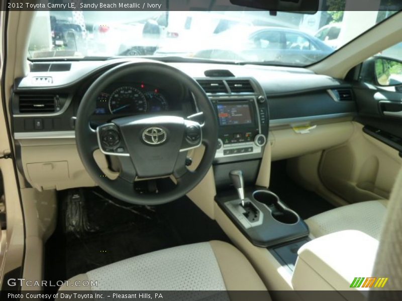 Sandy Beach Metallic / Ivory 2012 Toyota Camry LE