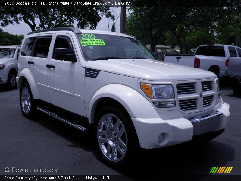 Stone White / Dark Slate Gray/Light Slate Gray 2010 Dodge Nitro Heat