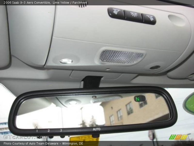 Lime Yellow / Parchment 2006 Saab 9-3 Aero Convertible