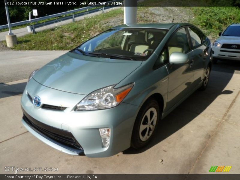 Sea Glass Pearl / Bisque 2012 Toyota Prius 3rd Gen Three Hybrid