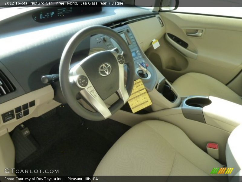 Sea Glass Pearl / Bisque 2012 Toyota Prius 3rd Gen Three Hybrid