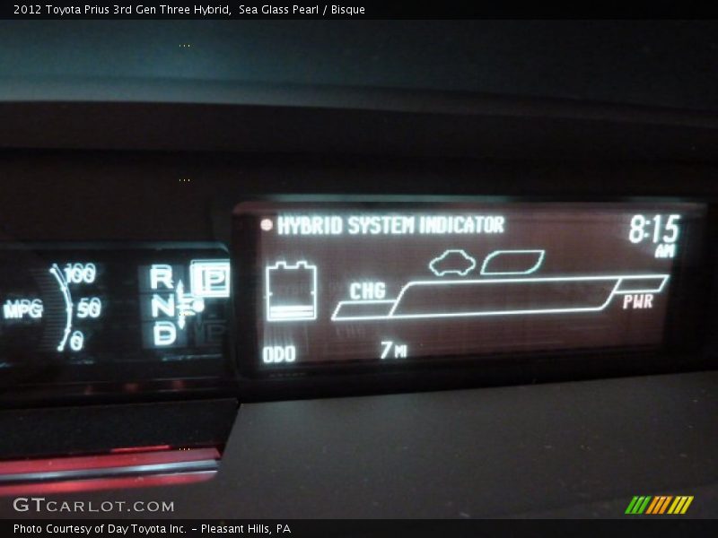 Sea Glass Pearl / Bisque 2012 Toyota Prius 3rd Gen Three Hybrid