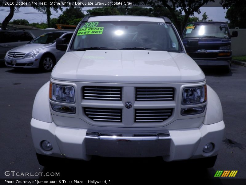 Stone White / Dark Slate Gray/Light Slate Gray 2010 Dodge Nitro Heat