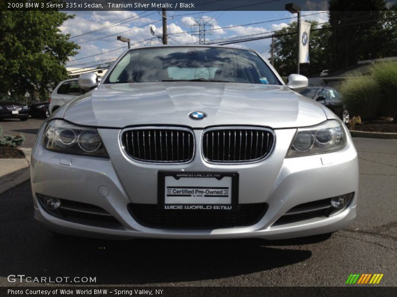 Titanium Silver Metallic / Black 2009 BMW 3 Series 335xi Sedan