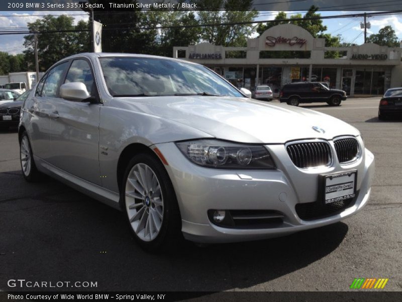 Titanium Silver Metallic / Black 2009 BMW 3 Series 335xi Sedan