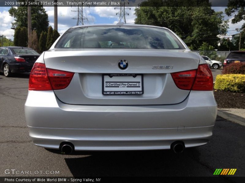 Titanium Silver Metallic / Black 2009 BMW 3 Series 335xi Sedan