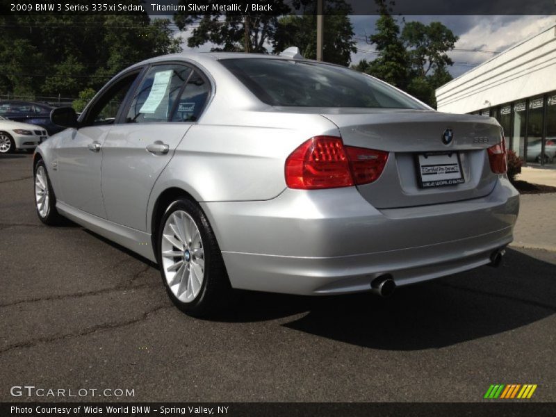 Titanium Silver Metallic / Black 2009 BMW 3 Series 335xi Sedan