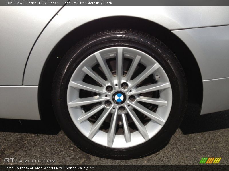 Titanium Silver Metallic / Black 2009 BMW 3 Series 335xi Sedan