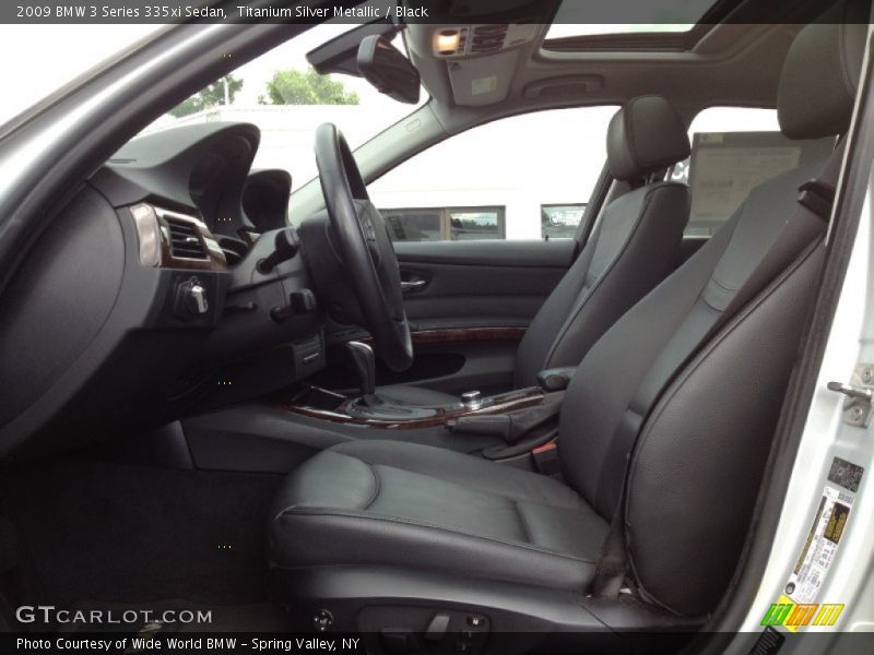 Titanium Silver Metallic / Black 2009 BMW 3 Series 335xi Sedan