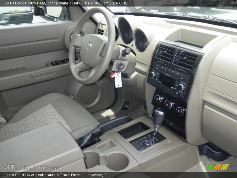 Stone White / Dark Slate Gray/Light Slate Gray 2010 Dodge Nitro Heat