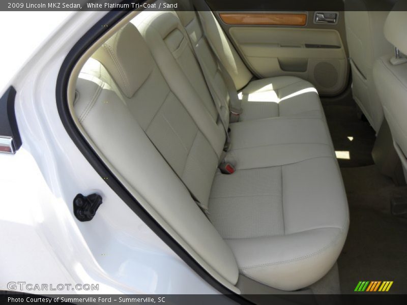 White Platinum Tri-Coat / Sand 2009 Lincoln MKZ Sedan