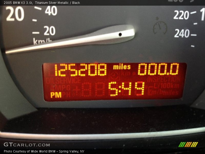 Titanium Silver Metallic / Black 2005 BMW X3 3.0i