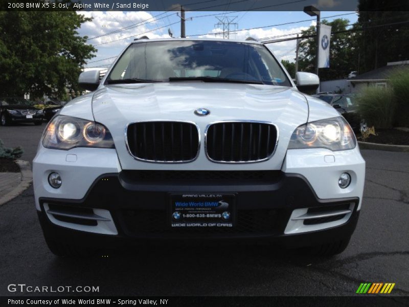Alpine White / Sand Beige 2008 BMW X5 3.0si