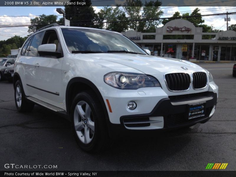 Alpine White / Sand Beige 2008 BMW X5 3.0si