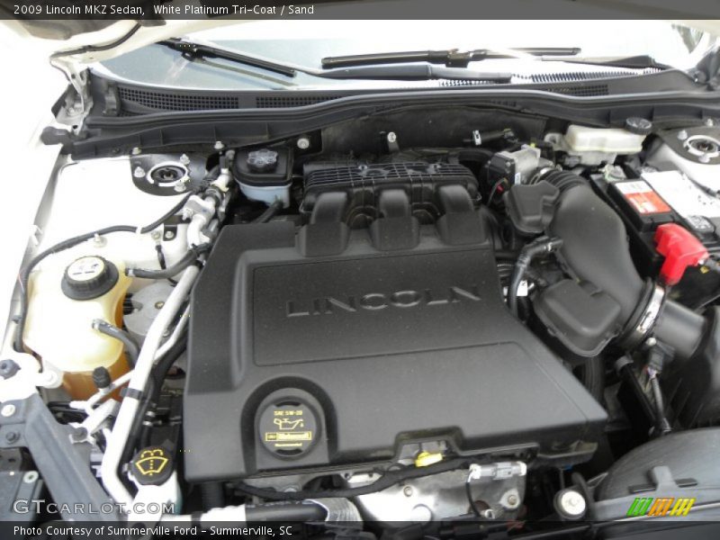 White Platinum Tri-Coat / Sand 2009 Lincoln MKZ Sedan