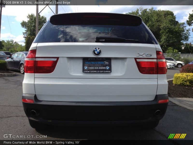 Alpine White / Sand Beige 2008 BMW X5 3.0si