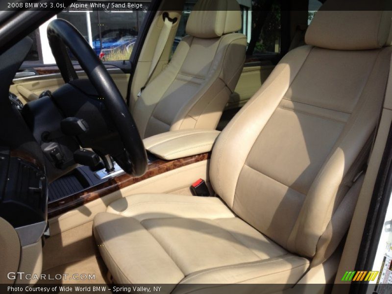 Alpine White / Sand Beige 2008 BMW X5 3.0si
