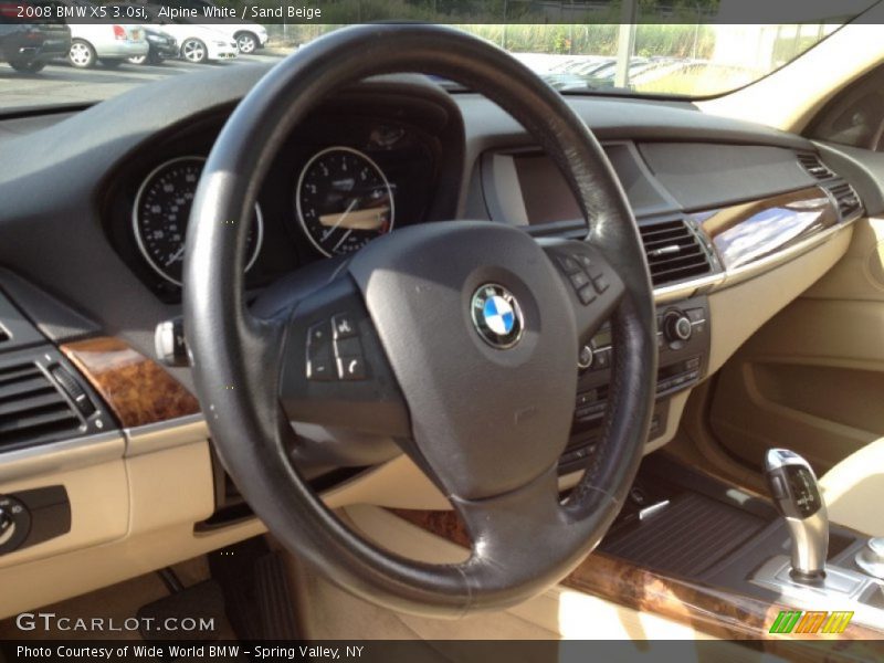 Alpine White / Sand Beige 2008 BMW X5 3.0si