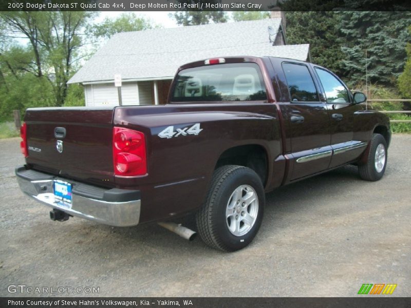 Deep Molten Red Pearl / Medium Slate Gray 2005 Dodge Dakota ST Quad Cab 4x4