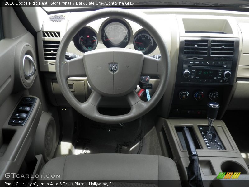 Stone White / Dark Slate Gray/Light Slate Gray 2010 Dodge Nitro Heat