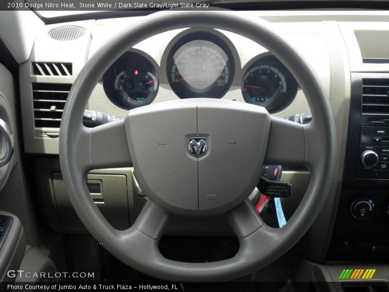 Stone White / Dark Slate Gray/Light Slate Gray 2010 Dodge Nitro Heat