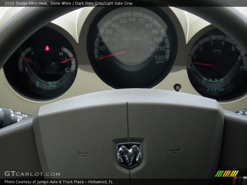 Stone White / Dark Slate Gray/Light Slate Gray 2010 Dodge Nitro Heat