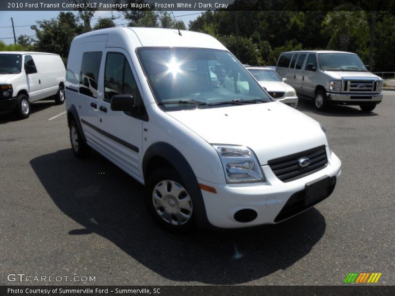 Frozen White / Dark Gray 2010 Ford Transit Connect XLT Passenger Wagon