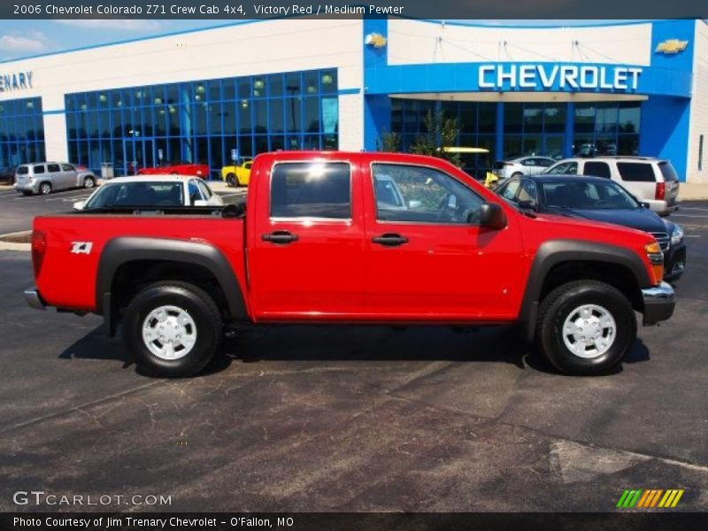 Victory Red / Medium Pewter 2006 Chevrolet Colorado Z71 Crew Cab 4x4
