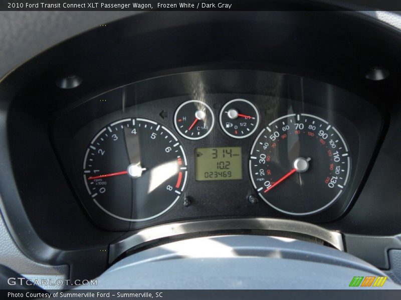 Frozen White / Dark Gray 2010 Ford Transit Connect XLT Passenger Wagon