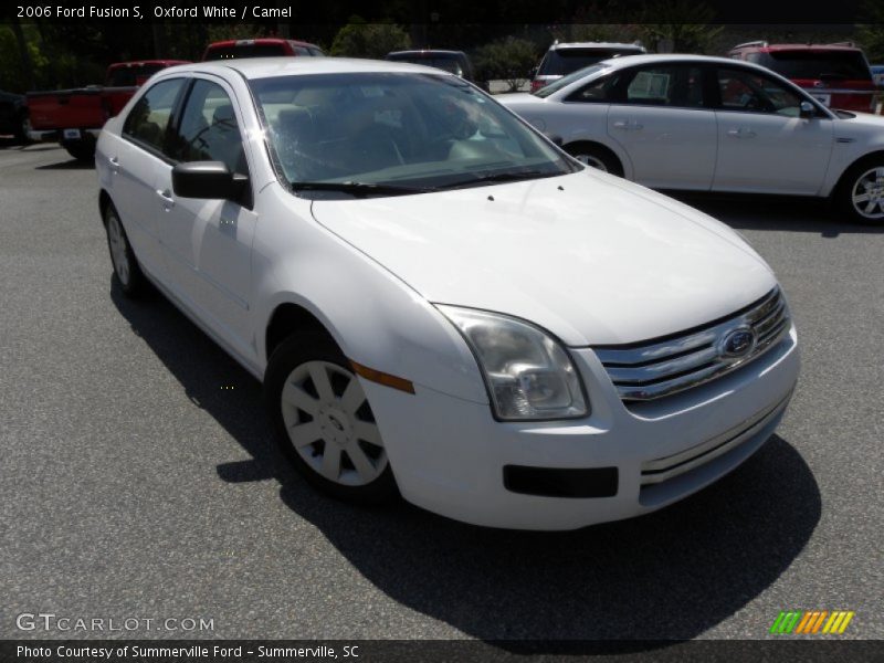 Oxford White / Camel 2006 Ford Fusion S