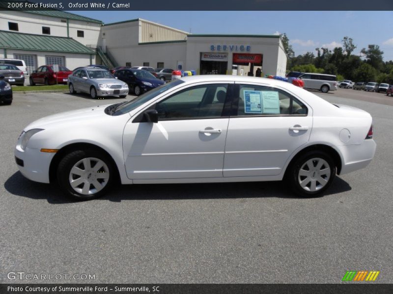 Oxford White / Camel 2006 Ford Fusion S