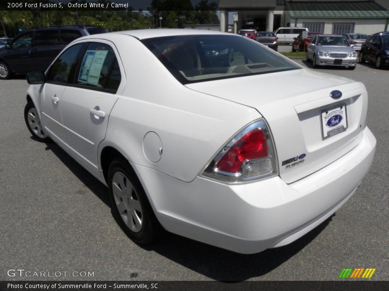 Oxford White / Camel 2006 Ford Fusion S