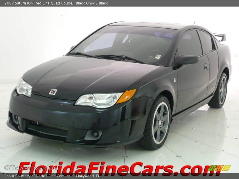 Black Onyx / Black 2007 Saturn ION Red Line Quad Coupe