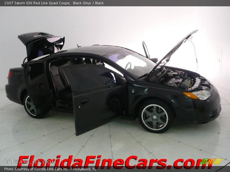 Black Onyx / Black 2007 Saturn ION Red Line Quad Coupe