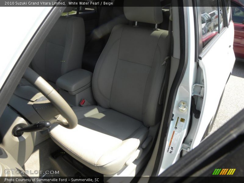White Water Pearl / Beige 2010 Suzuki Grand Vitara Limited