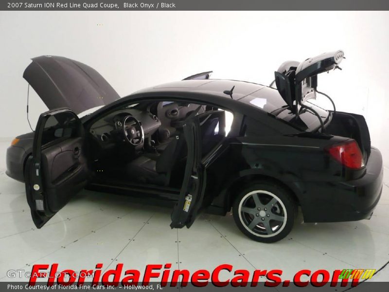 Black Onyx / Black 2007 Saturn ION Red Line Quad Coupe